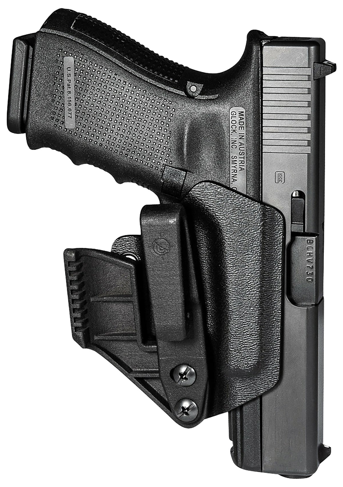 Mission First Tactical H2GL940AIWBM Minimalist IWB Black Polymer Holster Fits Glock 19/22/26/33 Ambidextrous