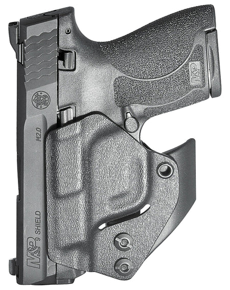 Mission First Tactical Minimalist IWB Holster for S&W M&P Shield 2.0 9/40, Shield Plus, Shield 1.0 9/40 - Ambidextrous Black Polymer