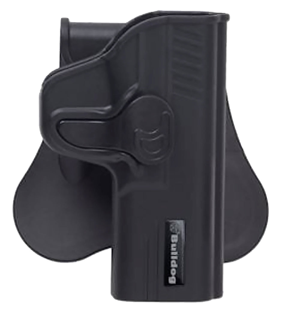 Bulldog RRSWMPSEZ Rapid Release OWB Black Polymer Paddle Holster for S&W M&P Shield EZ Right Hand