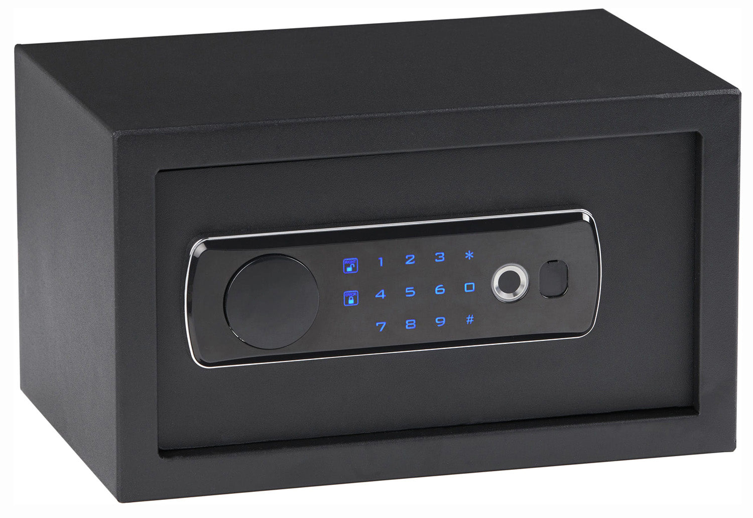 Bulldog BD5010 Duo Digital Keypad & Biometric Key Entry Black Powder Coat Steel Pistol Vault Holds 1 Handgun