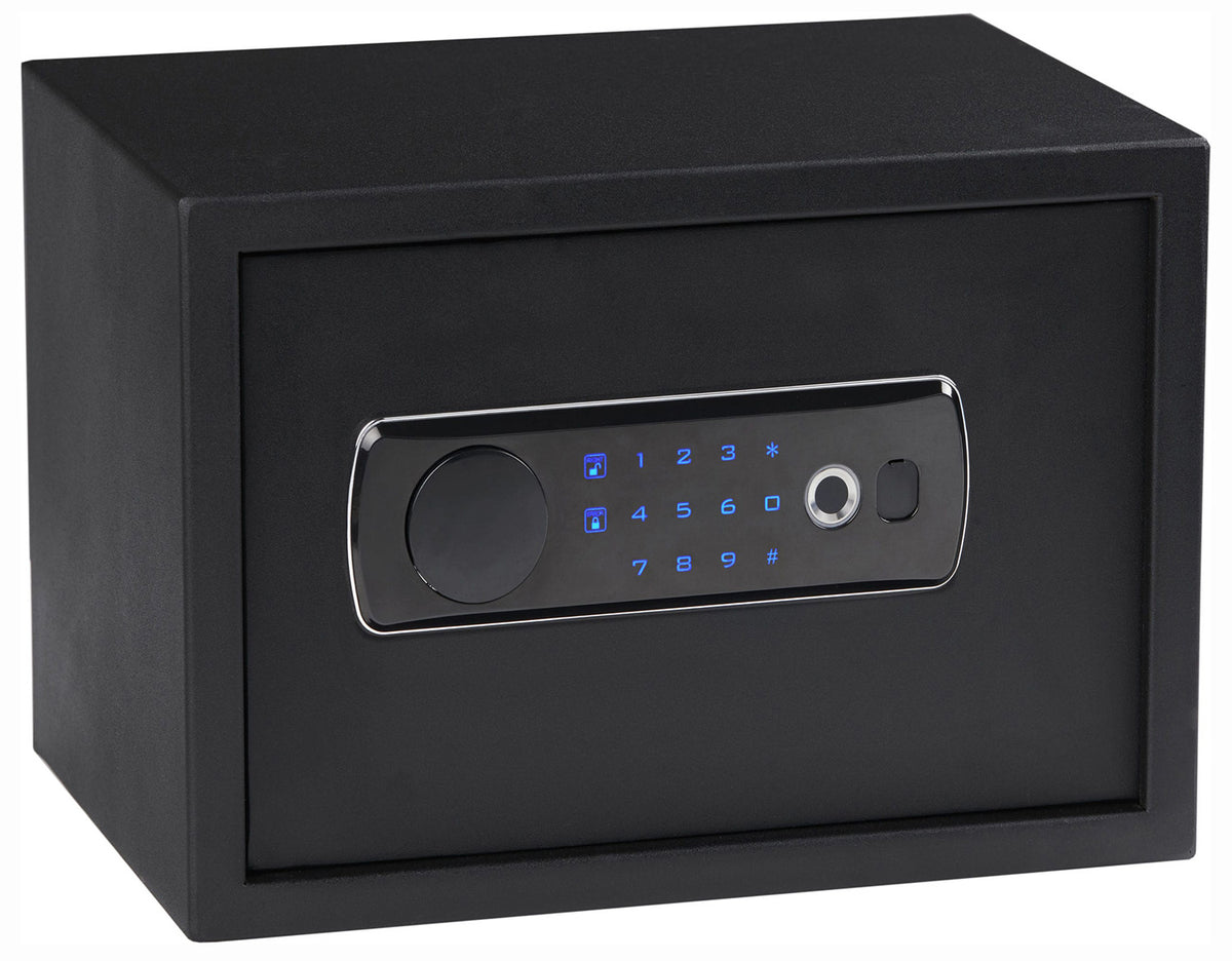 Bulldog BD5020 Duo w/Shelf Digital Keypad & Biometric Key Entry Black Powder Coat Steel Holds 2 Handguns