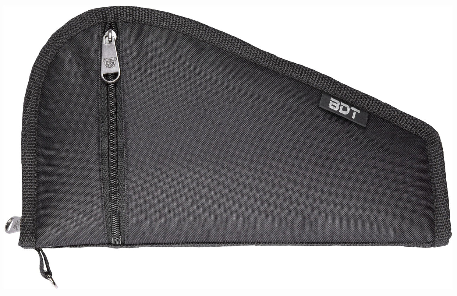 Bulldog BDT619B Deluxe Pistol Case 9"x6" Black Water-Resistant Nylon with Pocket and Sleeve
