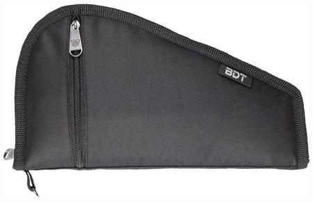 Bulldog BDT619B Deluxe Pistol Case 9"x6" Black Water-Resistant Nylon with Pocket and Sleeve