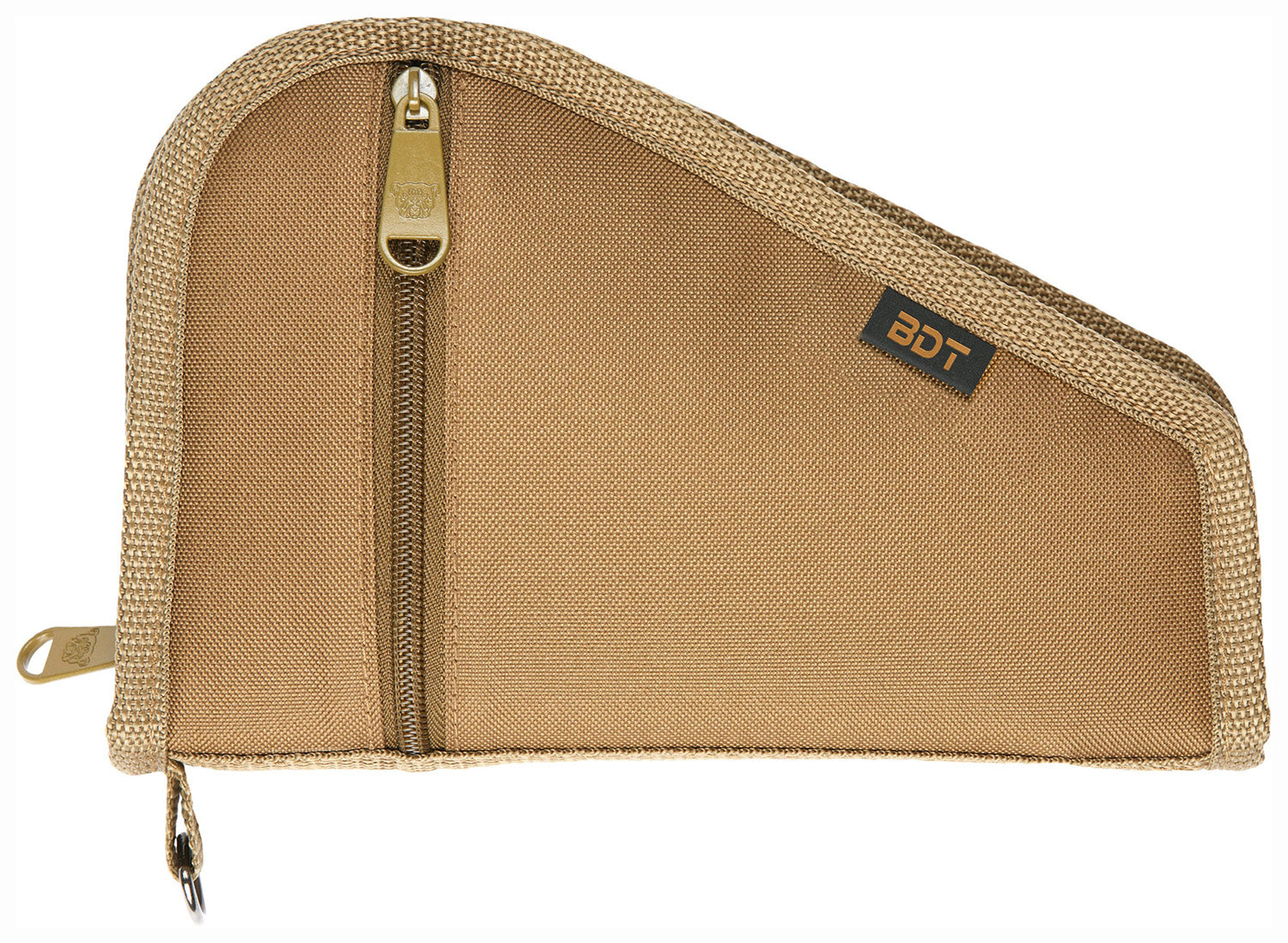 Bulldog BDT620T Deluxe Pistol Case 12"x6" Tan Water-Resistant Nylon with Pocket and Sleeve