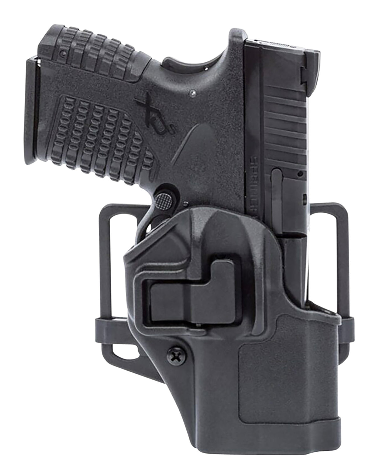 Blackhawk Serpa CQC OWB Size 76 Black Polymer Holster with Belt Loop/Paddle for Glock 48 Right Hand