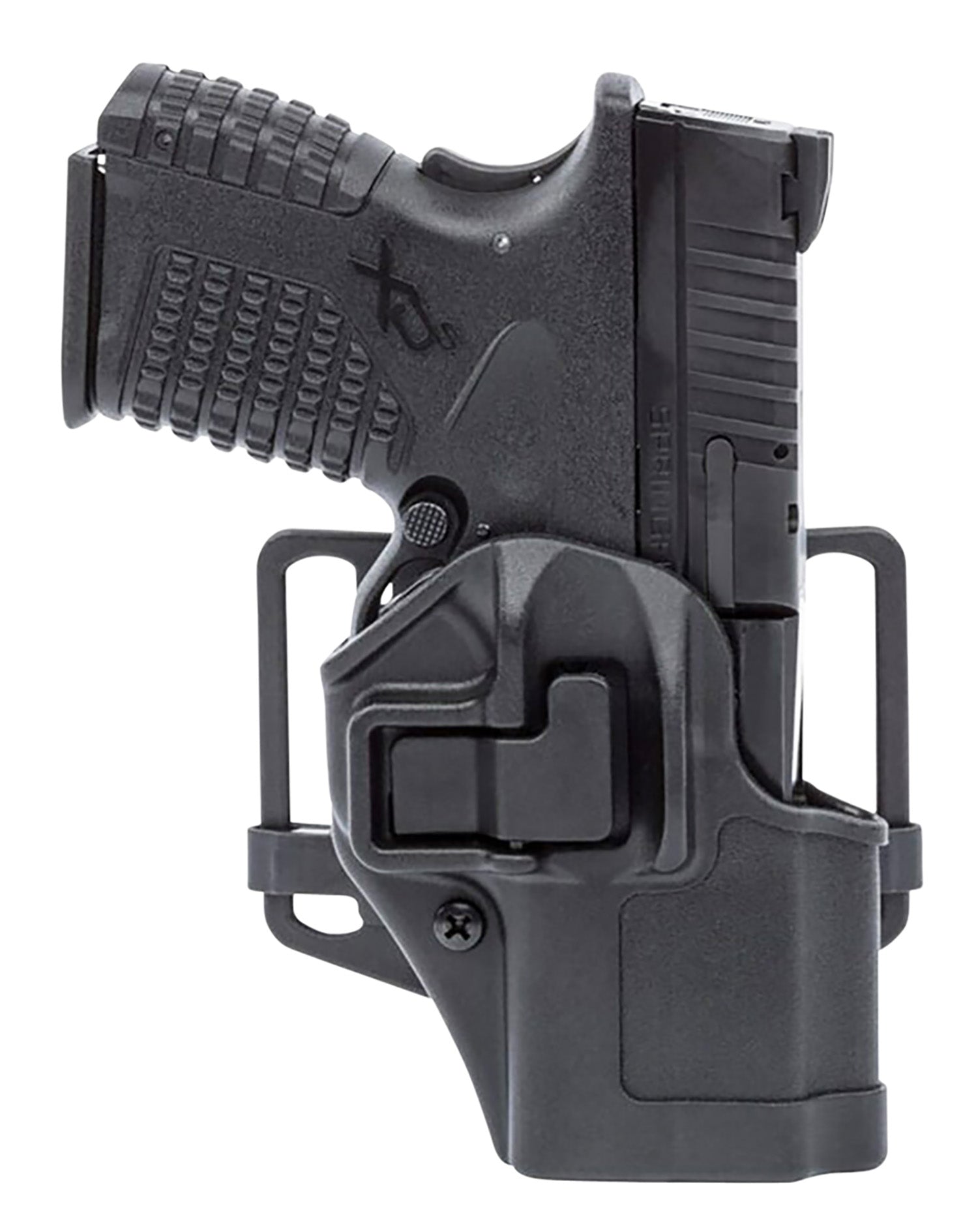 Blackhawk Serpa CQC OWB Size 76 Black Polymer Holster with Belt Loop/Paddle for Glock 48 Right Hand