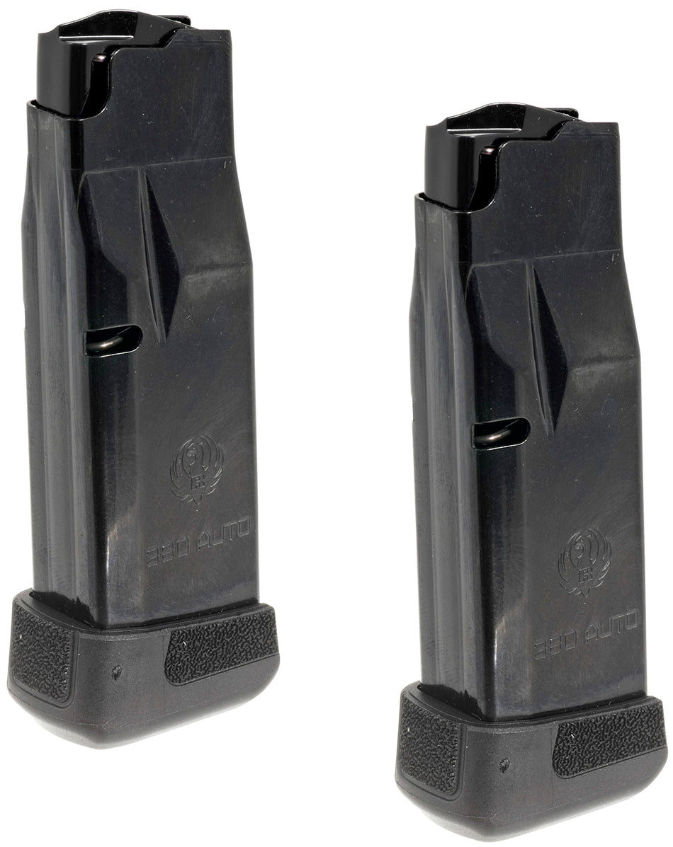 Ruger 90736 LCP Max 12rd .380 ACP Blued Steel Magazine Value Pack (2-Pack)
