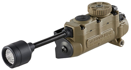 Streamlight Sidewinder Stalk Coyote Helmet Light White/Red/Green/Blue/IR LED 76 Lumens