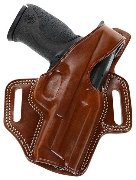 Galco FL652R Fletch OWB Tan Leather Belt Slide Holster Fits S&W M&P Shield / Ruger Max-9 / FN 503 Right Hand