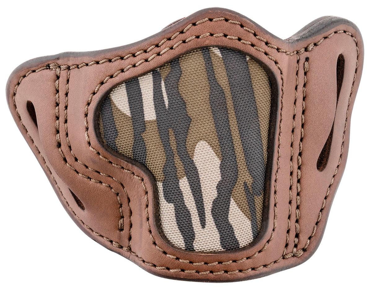 1791 Gunleather BHC Optic Ready OWB Size C Brown/Mossy Oak Leather - Glock 43/Sig P365/Walther PPQ Right Hand