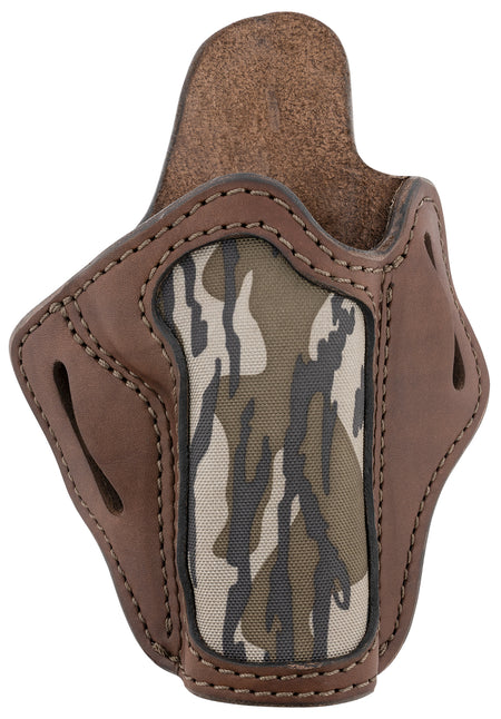 1791 Gunleather BH1 Optic Ready OWB Holster 01 Brown/Mossy Oak Leather Belt Slide - 5" 1911
