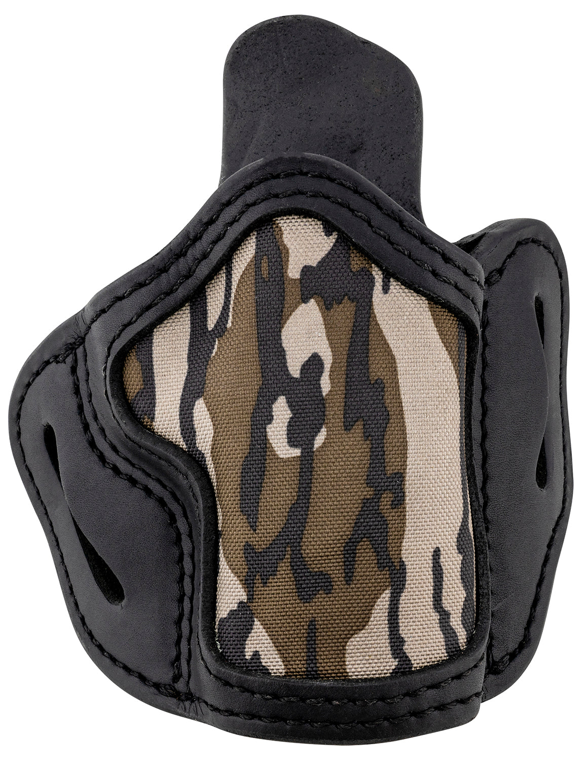 1791 Gunleather BH2.4S Optic Ready OWB Size 2.4 Mossy Oak/Stealth Black Leather - FN 509/Springfield XD-M/VP9SK RH