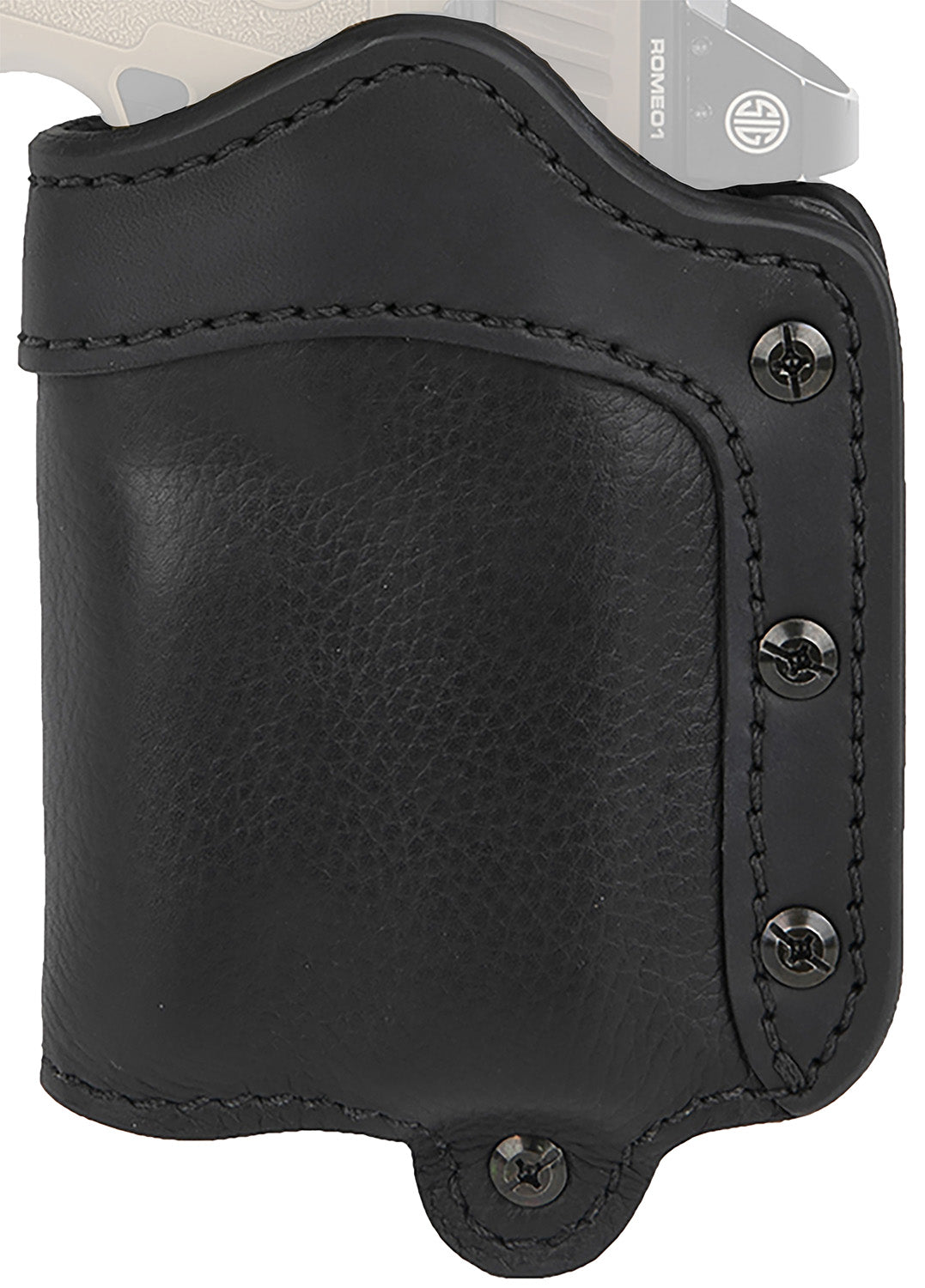 1791 Gunleather Ultra Custom Light Bearing OWB Holster Size 2.4 Night Sky Black Leather - Sig P320/Springfield XD-M RH