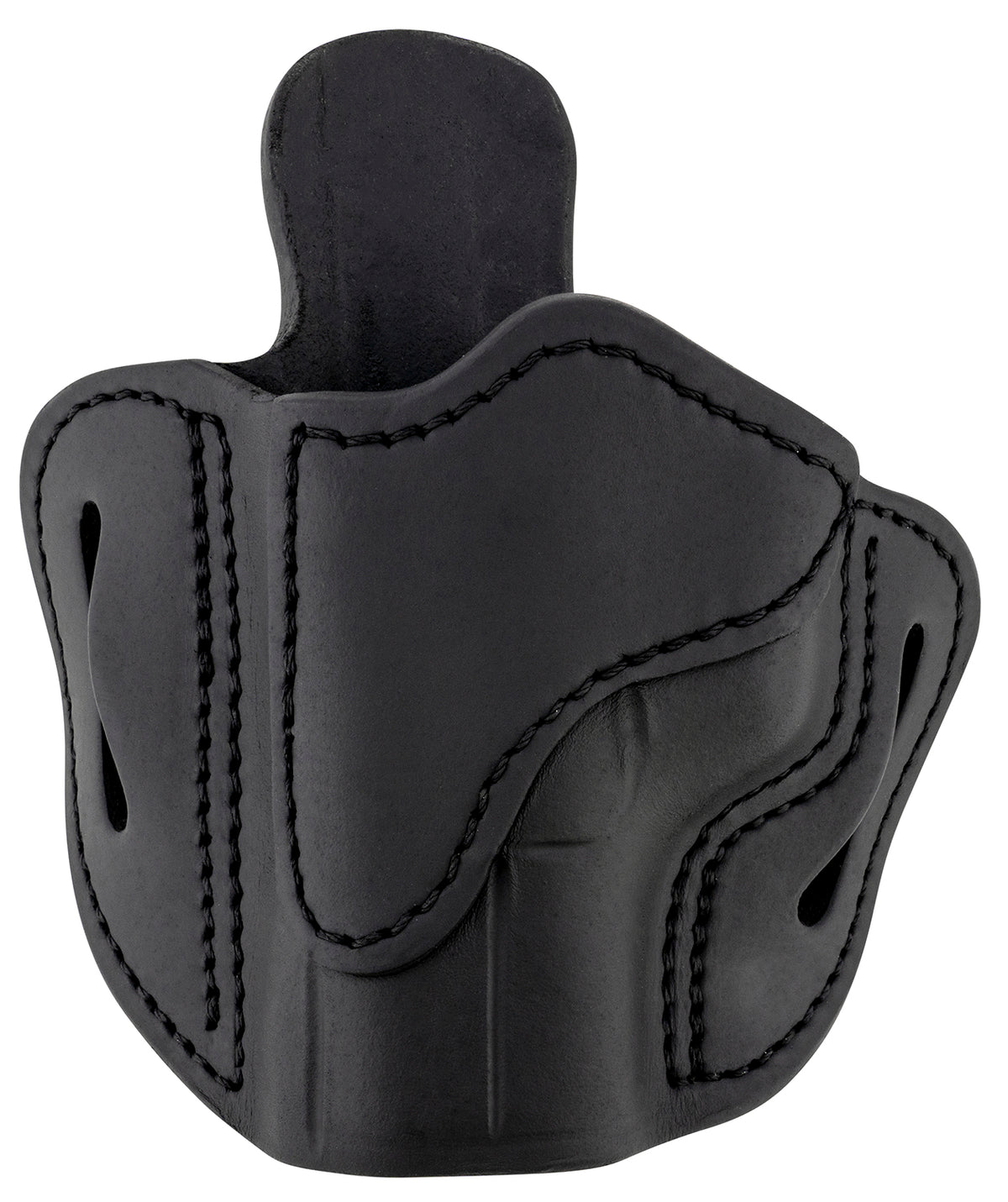 1791 Gunleather BH2.1 Optic Ready OWB Size 2.1 Stealth Black Leather - Glock 17/S&W M&P Shield/Springfield XD Left Hand