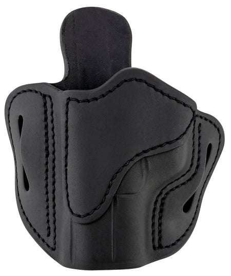 1791 Gunleather BH2.1 Optic Ready OWB Size 2.1 Stealth Black Leather - Glock 17/S&W M&P Shield/Springfield XD Left Hand