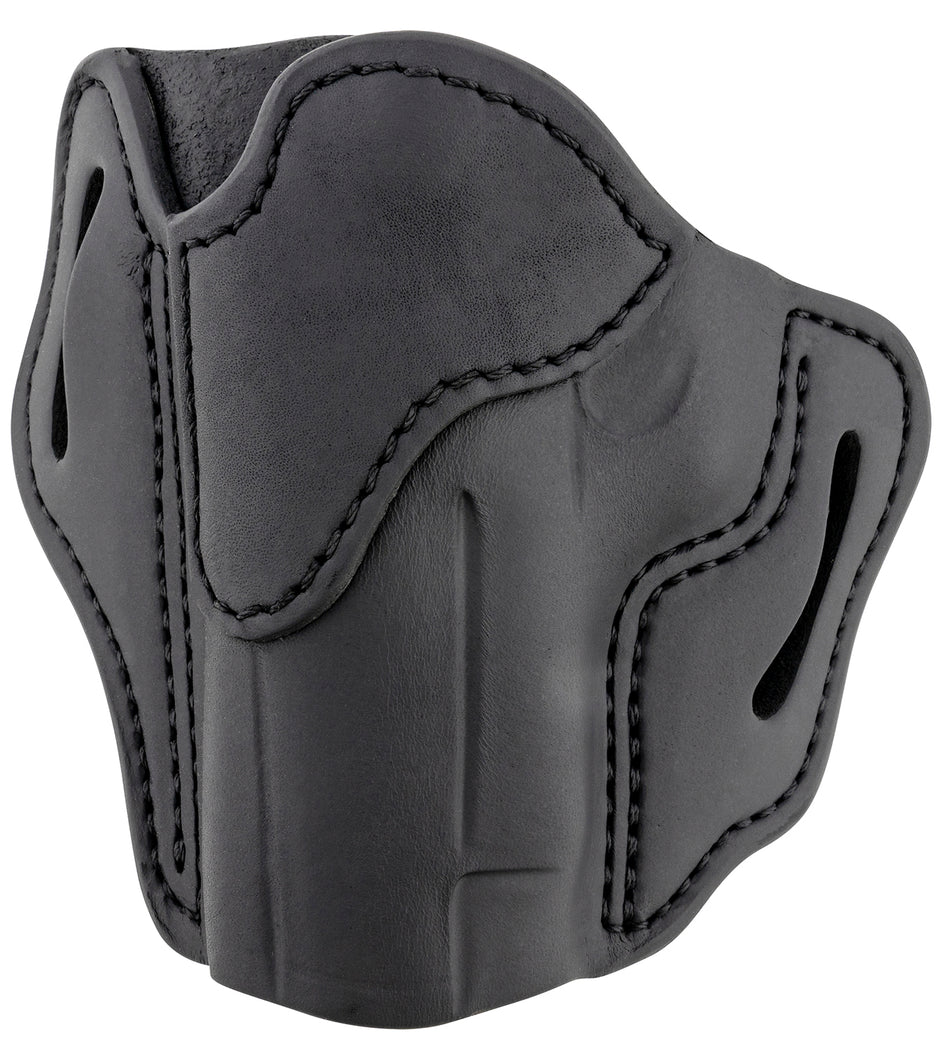 1791 Gunleather BH2.3 Optic Ready OWB Stealth Black Leather Belt Slide Holster - Size 2.3, Left Hand, Fits Glock 17/S&W M&P Shield
