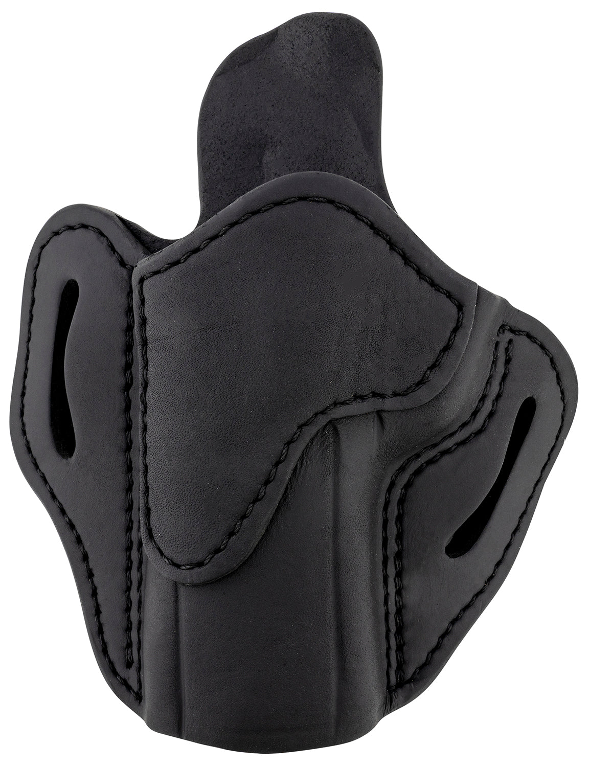1791 Gunleather BH2.4 Optic Ready OWB Stealth Black Leather Belt Slide Holster - Size 2.4, Left Hand, Fits Walther PPQ/Sig P320/Springfield XD-M