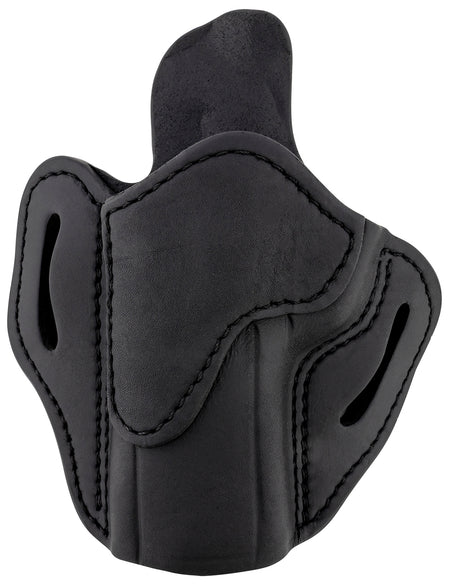 1791 Gunleather BH2.4 Optic Ready OWB Stealth Black Leather Belt Slide Holster - Size 2.4, Left Hand, Fits Walther PPQ/Sig P320/Springfield XD-M