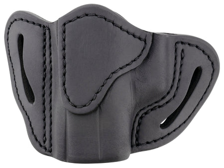 1791 Gunleather OR-BHC Optic Ready OWB Compact Stealth Black Leather Belt Slide Holster - Left Hand, Fits Glock 43/Sig P365/Walther PPK