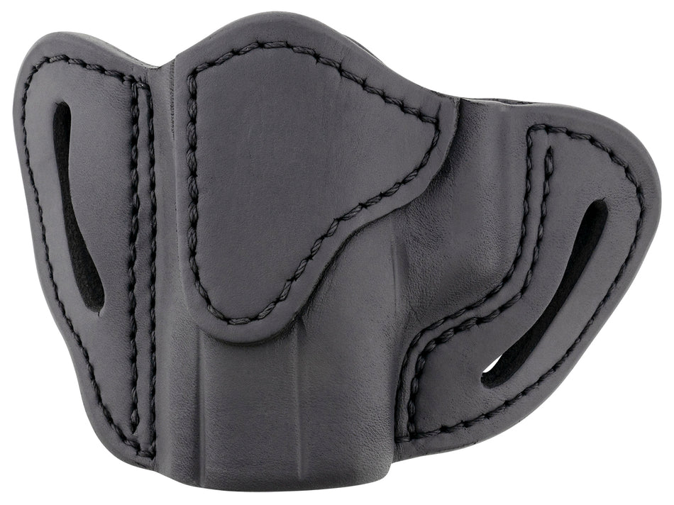 1791 Gunleather OR-BHC Optic Ready OWB Compact Stealth Black Leather Belt Slide Holster - Left Hand, Fits Glock 43/Sig P365/Walther PPK