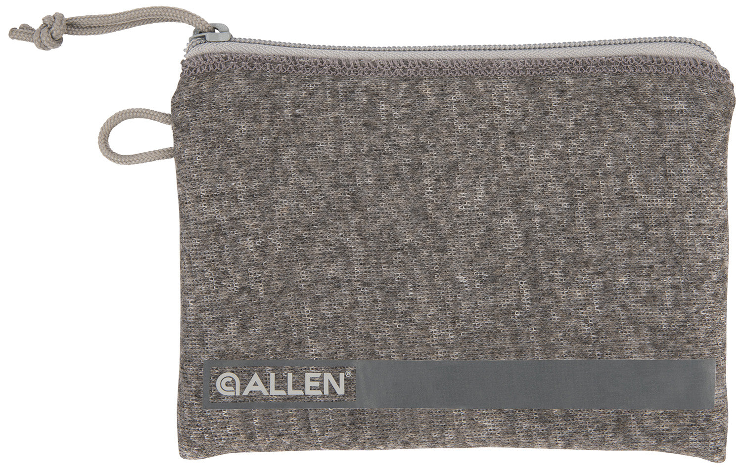 Allen 3625 Gray Compact Pistol Pouch Polyester with Lockable Zippers & Fleece Lining 5"x7" Interior