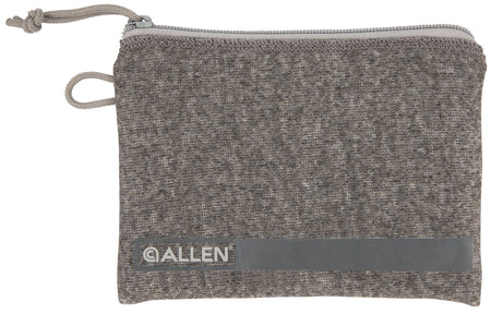 Allen 3625 Gray Compact Pistol Pouch Polyester with Lockable Zippers & Fleece Lining 5"x7" Interior