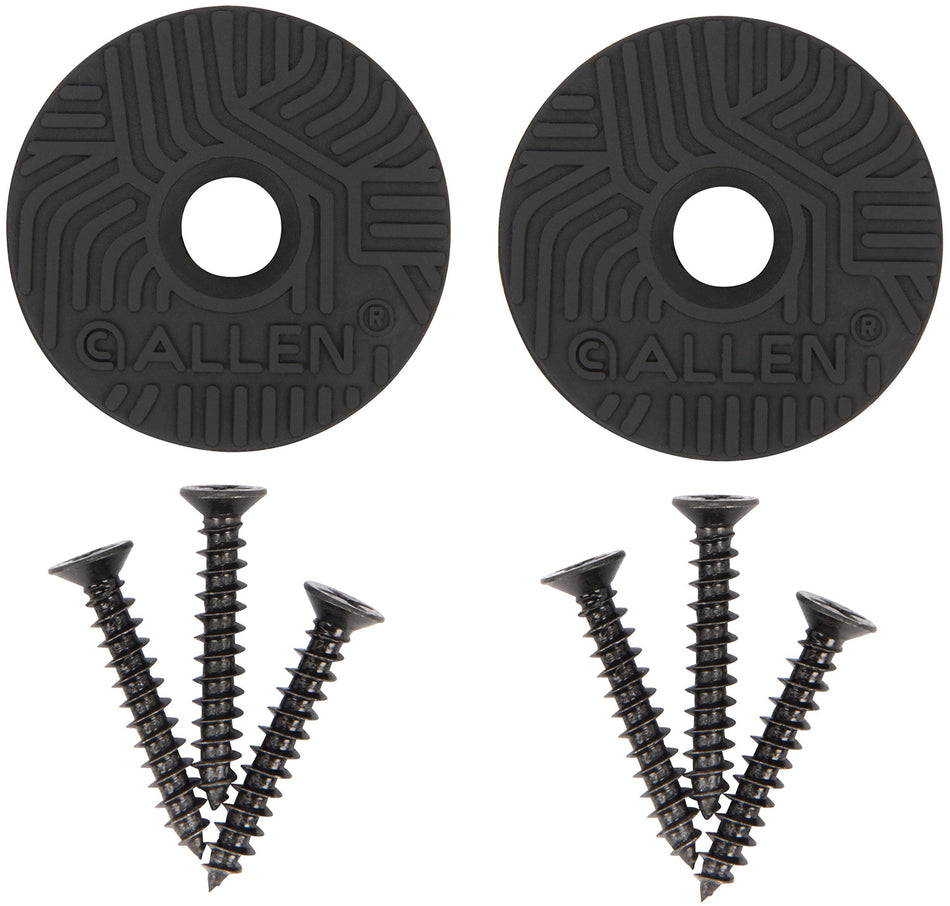 Allen 5649 Disc Gun and Tool Magnet Set Black Metal Screw-On 2 Pack Rare Earth