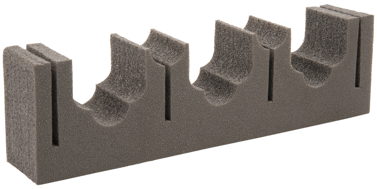 Allen 5658 Magnetic Firearm and Fishing Rod Holder Black Metal/Foam Holds 3 Guns