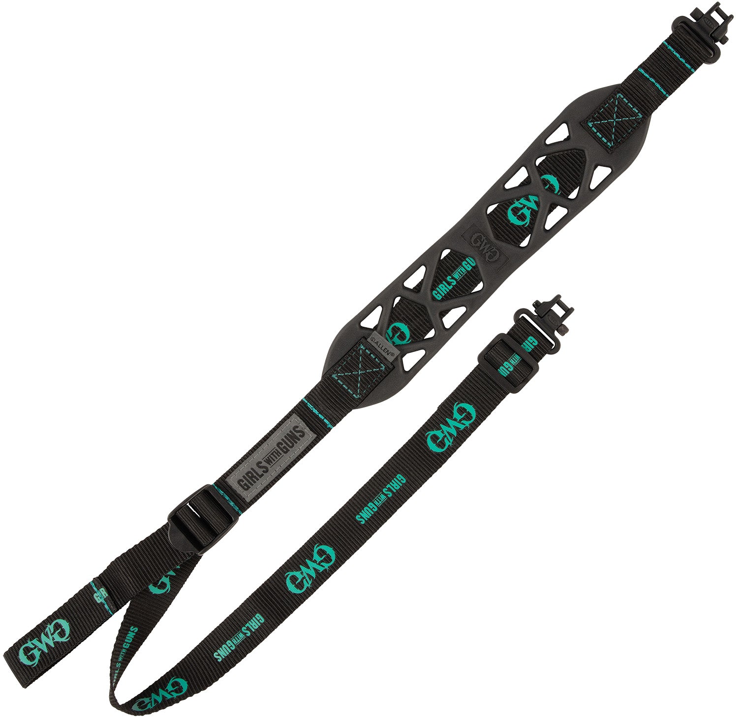 Girls With Guns 8274 Black Label Rubber Adjustable Rifle Sling 22.5"-39" OAL