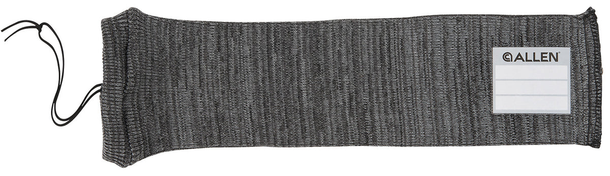 Allen 13170 Gray Stretch Knit Handgun Sock 14" Silicone-Treated with Custom ID Label