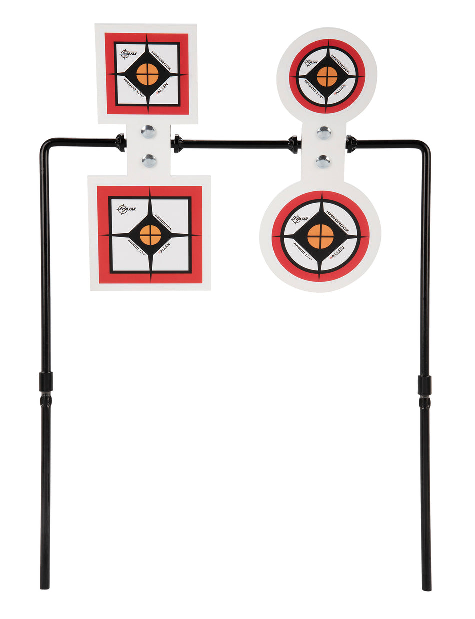 EZ-Aim Hardrock AR500 Round Spinner Target & Stand, 1/4" Thick Steel
