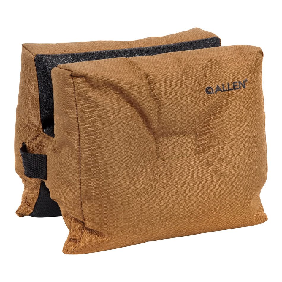 Allen 18412 X-Focus Bench Prefilled Shooting Bag Coyote with Black Accents Ripstop Polyester
