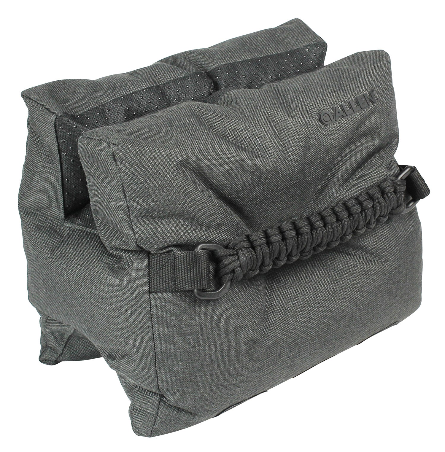 Allen 18416 Eliminator Prefilled Front Shooting Bag Gray Ripstop Polyester with Paracord Handle