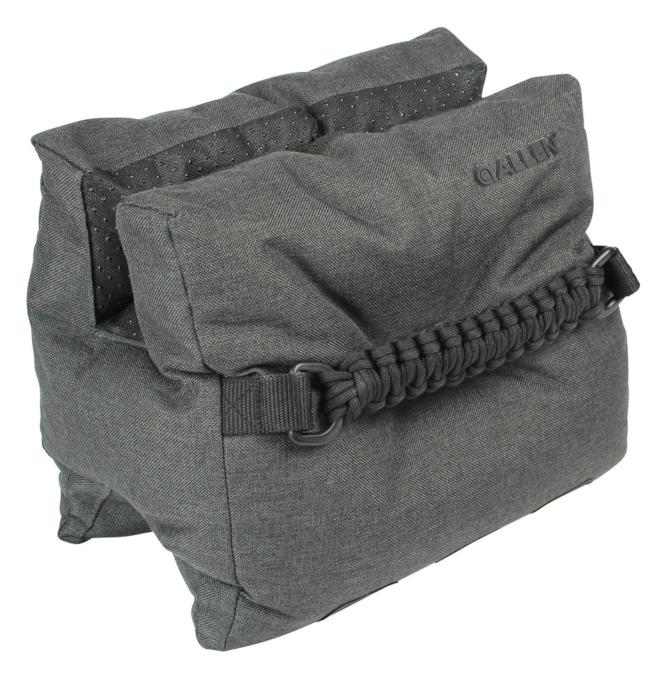 Allen 18416 Eliminator Prefilled Front Shooting Bag Gray Ripstop Polyester with Paracord Handle