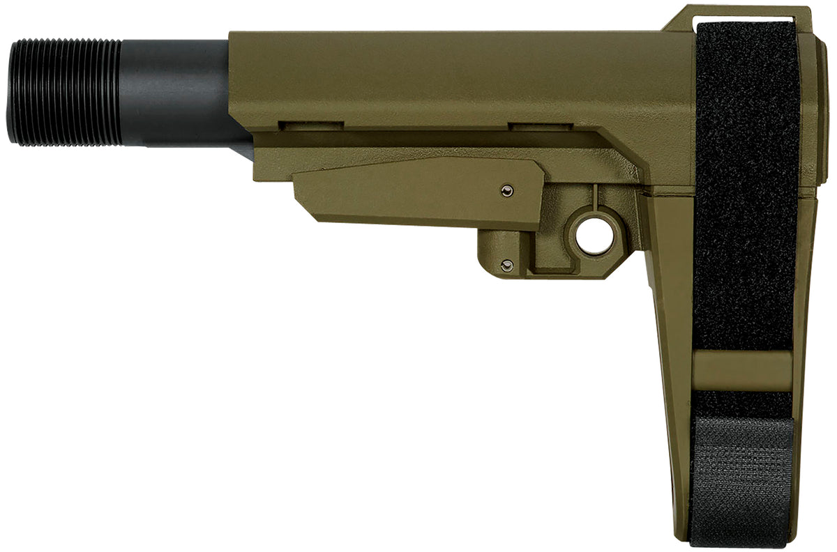 SB Tactical SBA3 X Pistol Stabilizing Brace OD Green 5-Position Adjustable AR-Platform (Tube Not Included)