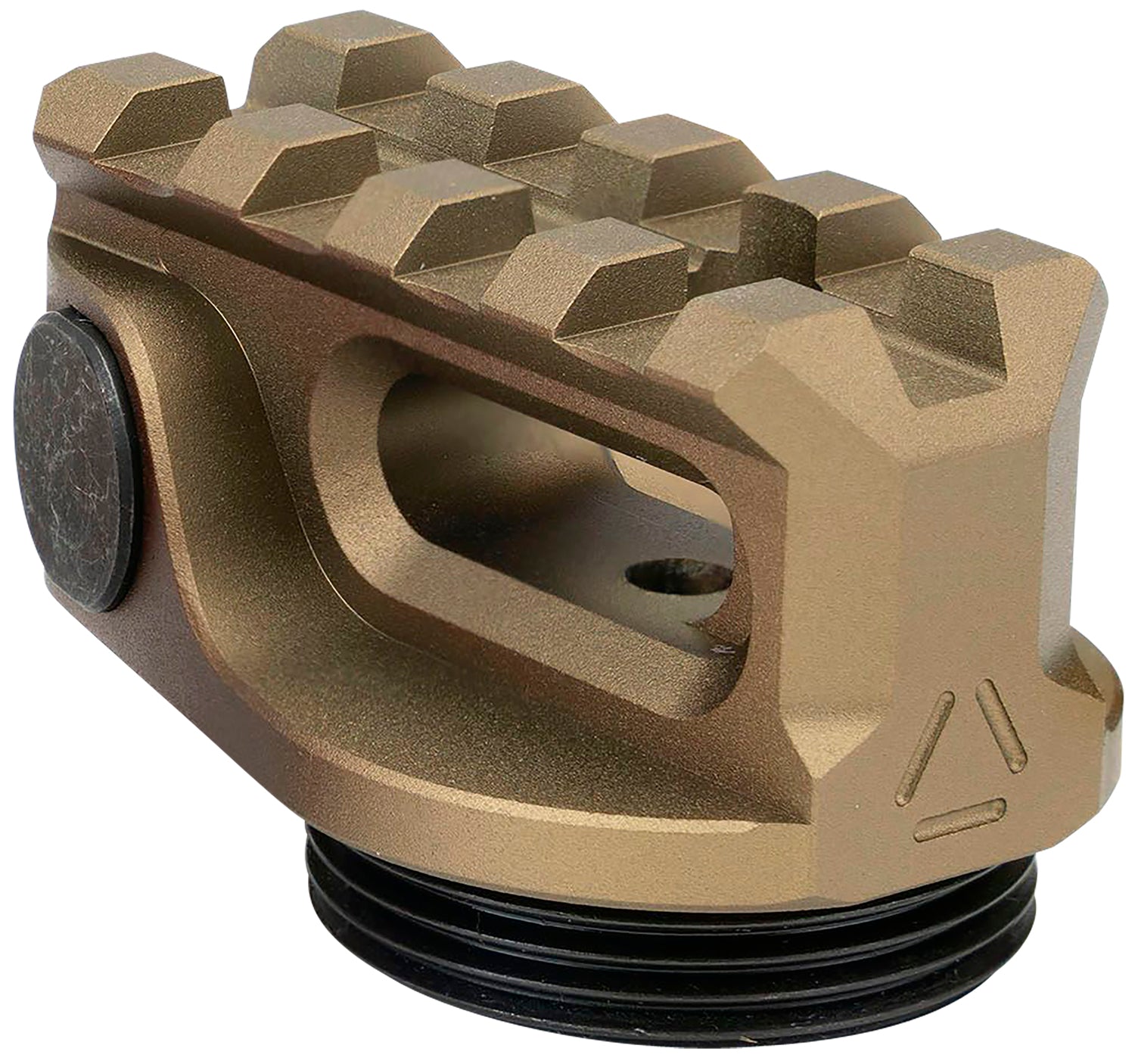 Strike Industries AR Picatinny Stock Adapter Flat Dark Earth Anodized with QD Socket and 4-Slot Rail