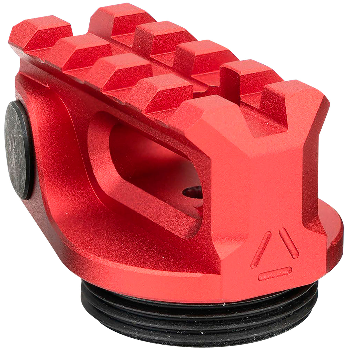 Strike Industries AR Picatinny Stock Adapter Red Anodized with QD Socket and 4-Slot Rail