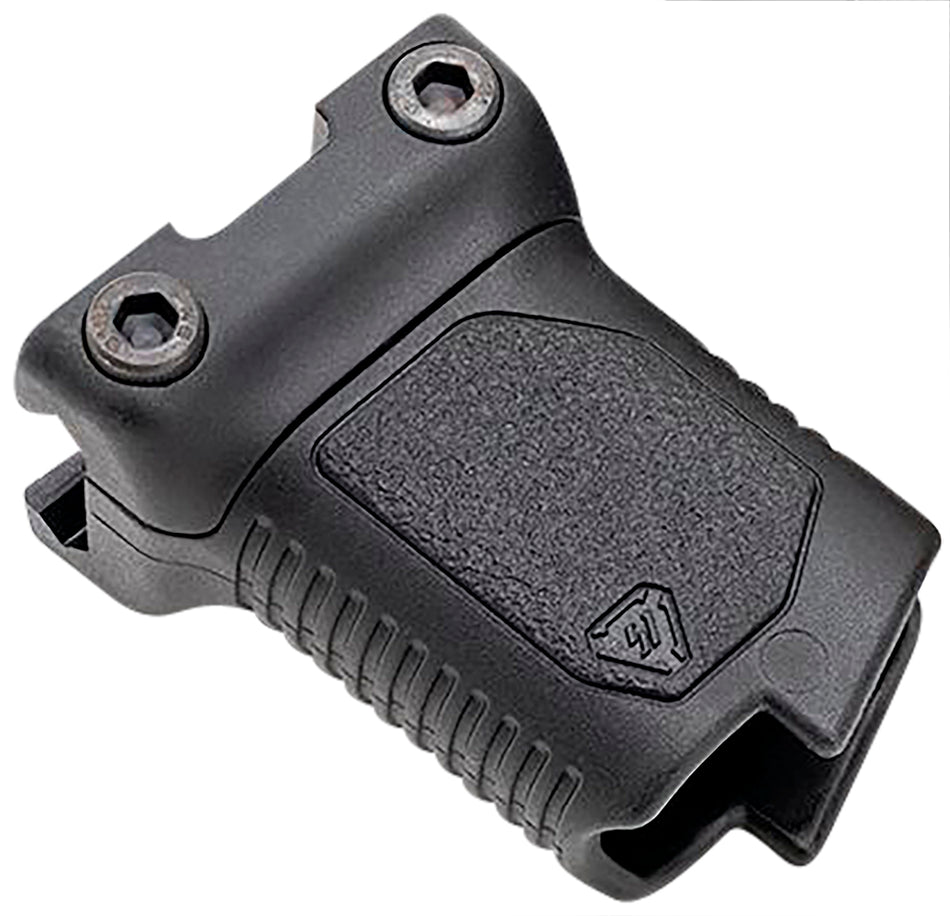 Strike Industries Angled Vertical Grip Short Black Polymer Cable Management for Picatinny Rail