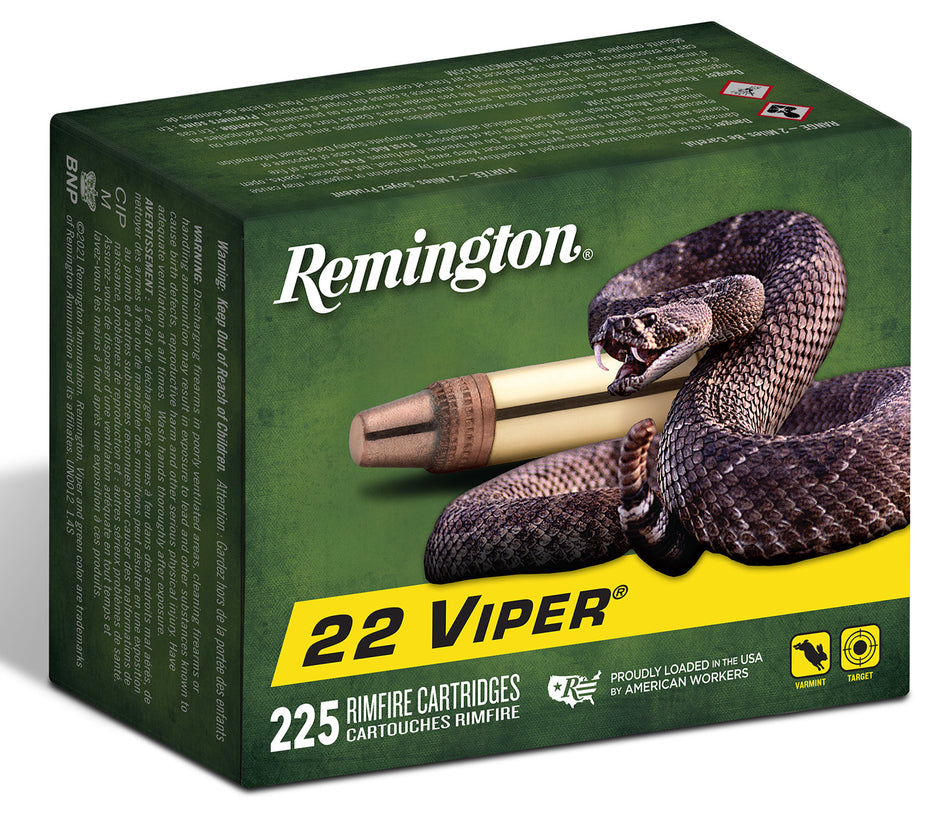 Remington 21239 Viper Truncated Cone Solid  36 Grain .22 Long Rifle