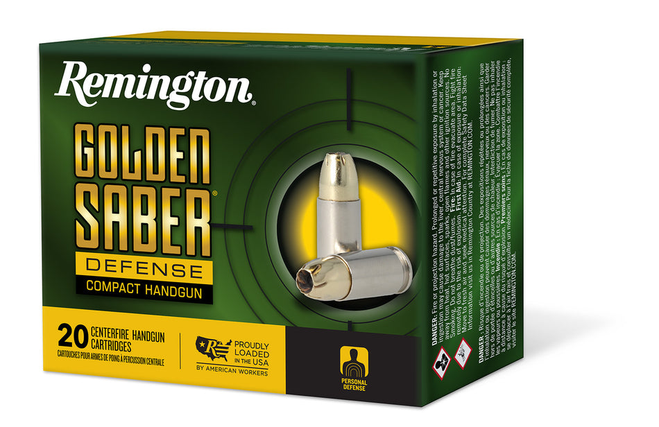 Remington Golden Saber Defense Compact .40 S&W 180 gr JHP ammo