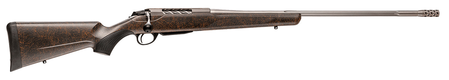 Tikka JRTXRBS331R10 T3x Lite Full Size 300 Win Mag 3+1 24.30" Stainless Fluted Threaded Barrel, Drilled & Tapped Stainless Steel Receiver, Orange Webbed Black Roughtech Synthetic Stock