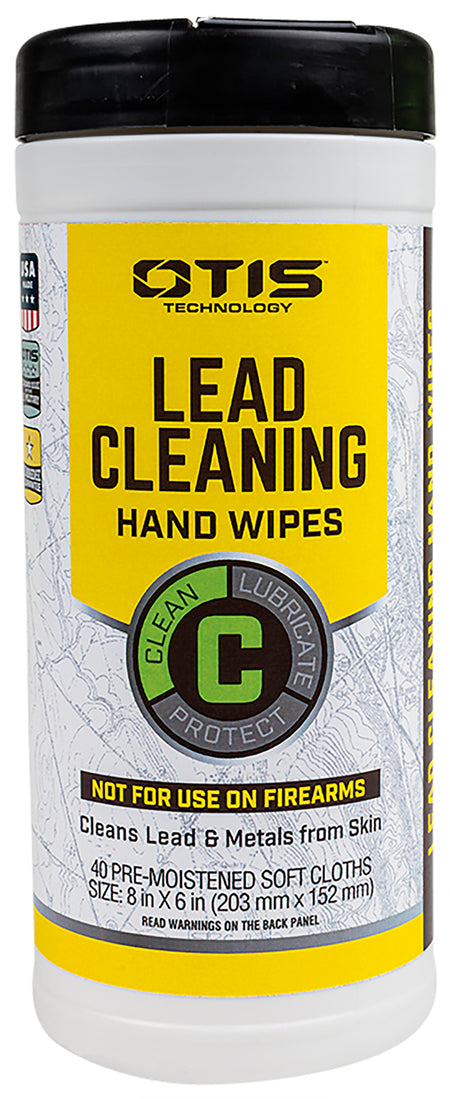 Otis FG40CLRW Lead Cleaning Hand Wipes 40 Count Canister Removes Lead & Metals