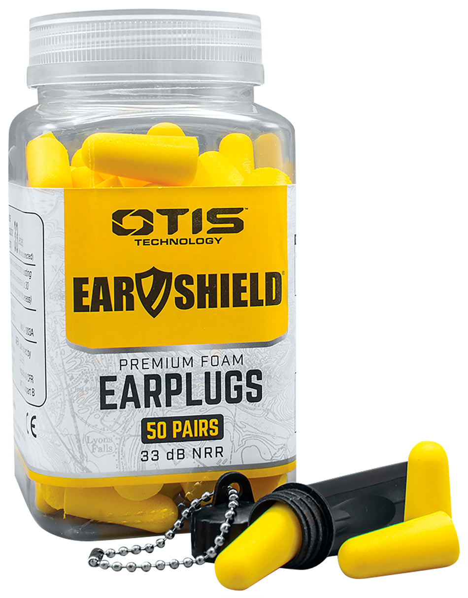 Otis Ear Shield Premium Foam Earplugs 33 dB In-the-Ear Yellow 50 Pair