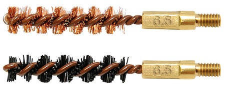 Otis FG265NB Bore Brush Set 6.5mm/264/260 Cal 8-32" Thread 2" Bronze & Nylon Bristles 2 Pack