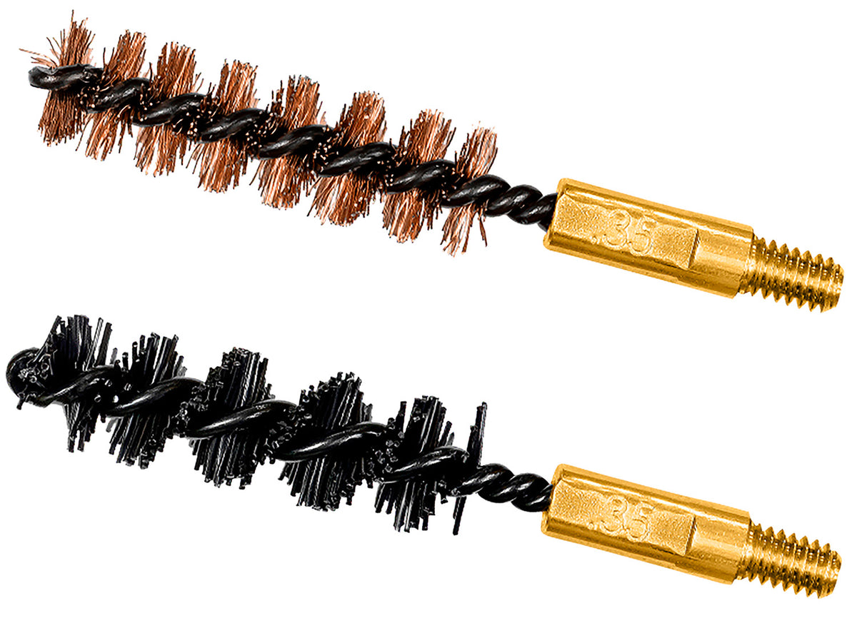 Otis FG335NB Bore Brush Set 35/338/357 Cal 8-32" Thread 2" Bronze & Nylon Bristles 1 Set