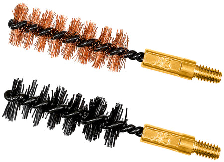 Otis FG345NB Bore Brush Set 44 Mag/458/45/460/450/454 Cal 8-32" Thread 2" Bronze & Nylon 2 Pack