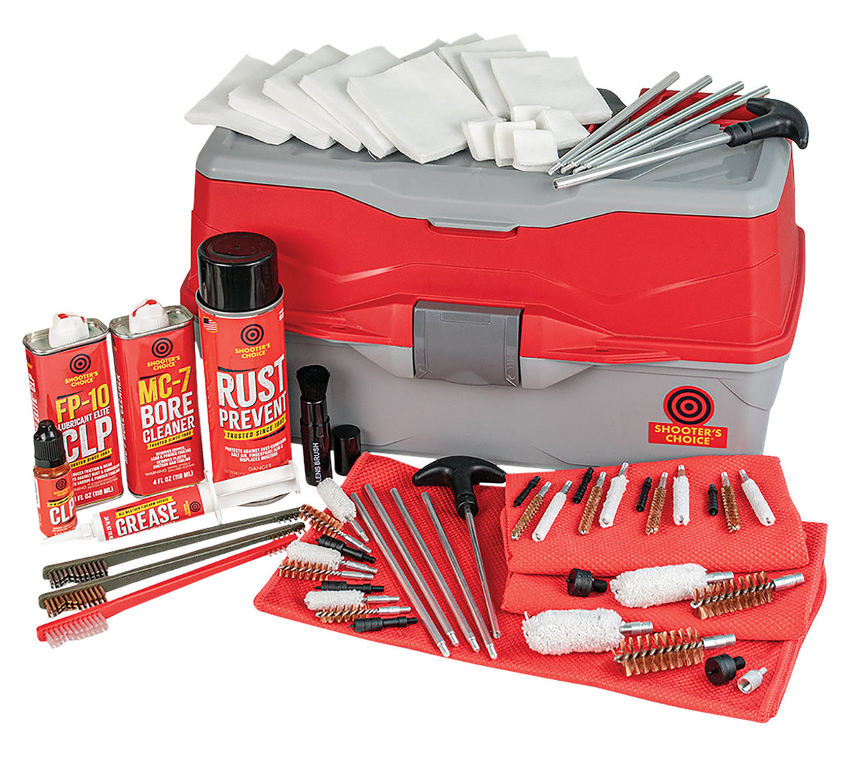 Shooters Choice 900MC Bullseye Box Multi-Caliber/12 Gauge Universal Cleaning Kit