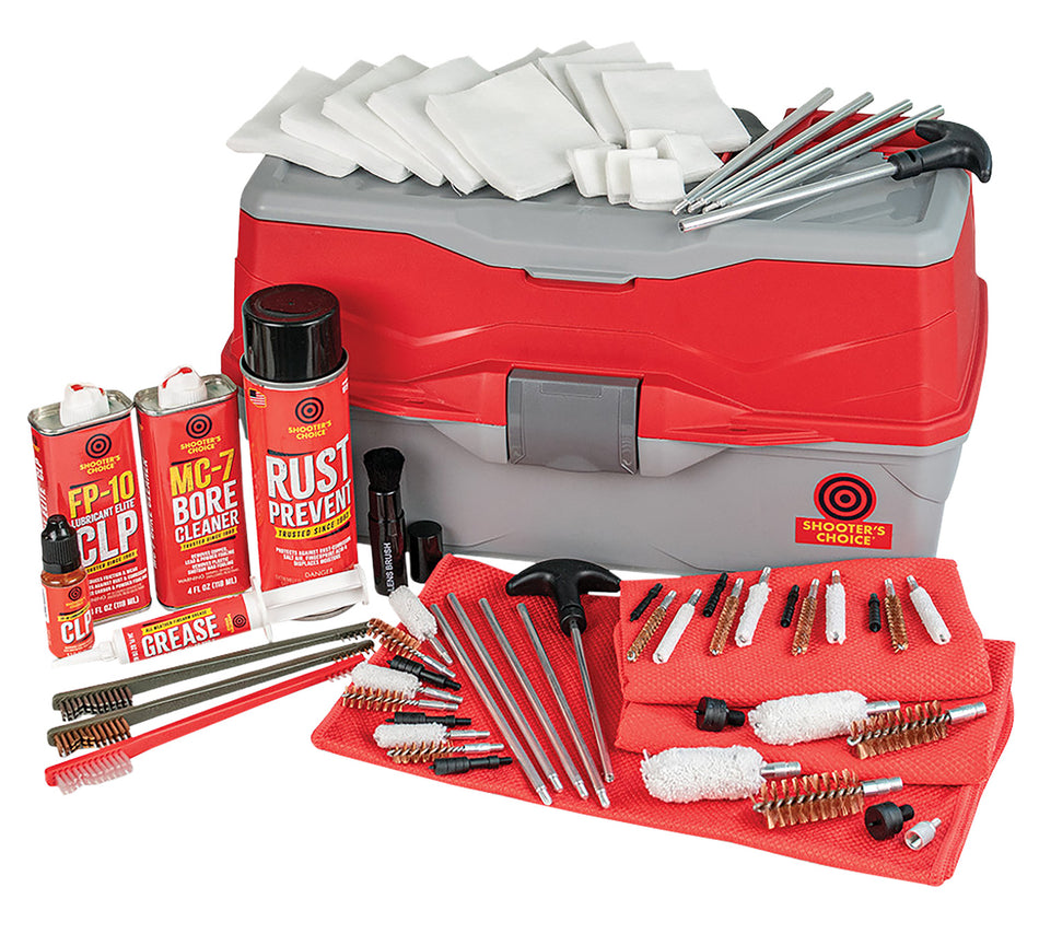 Shooters Choice 900MC Bullseye Box Multi-Caliber/12 Gauge Universal Cleaning Kit