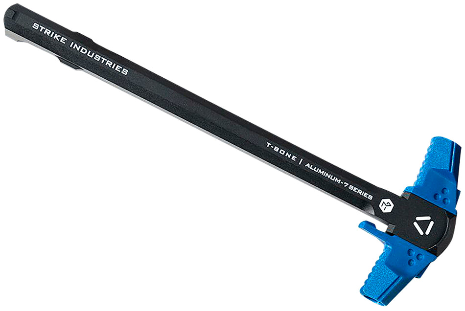 Strike Industries T-Bone Charging Handle .223/5.56 Blue Polymer Handles Aluminum Shaft for AR-15