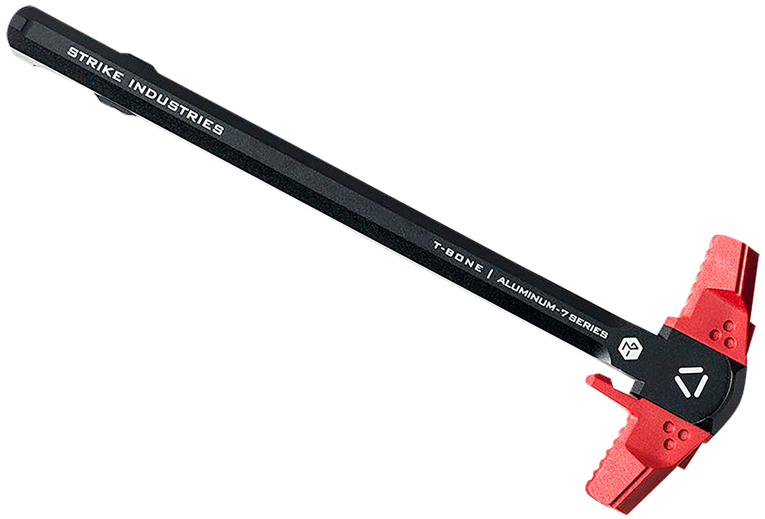 Strike Industries T-Bone Charging Handle .223/5.56 Red Polymer Handles Aluminum Shaft for AR-15